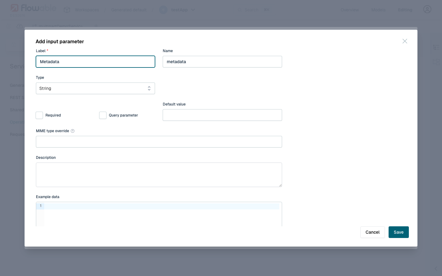 String type shows MIME type override