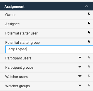 Potential starter group