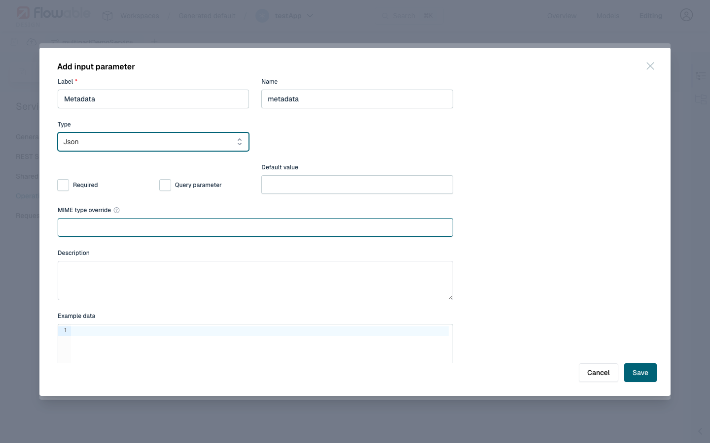 Json type shows MIME type override