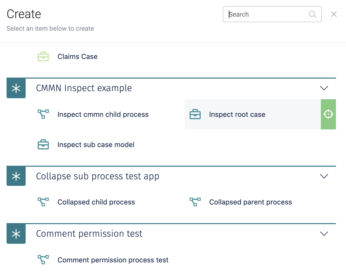 14 create test model dialog