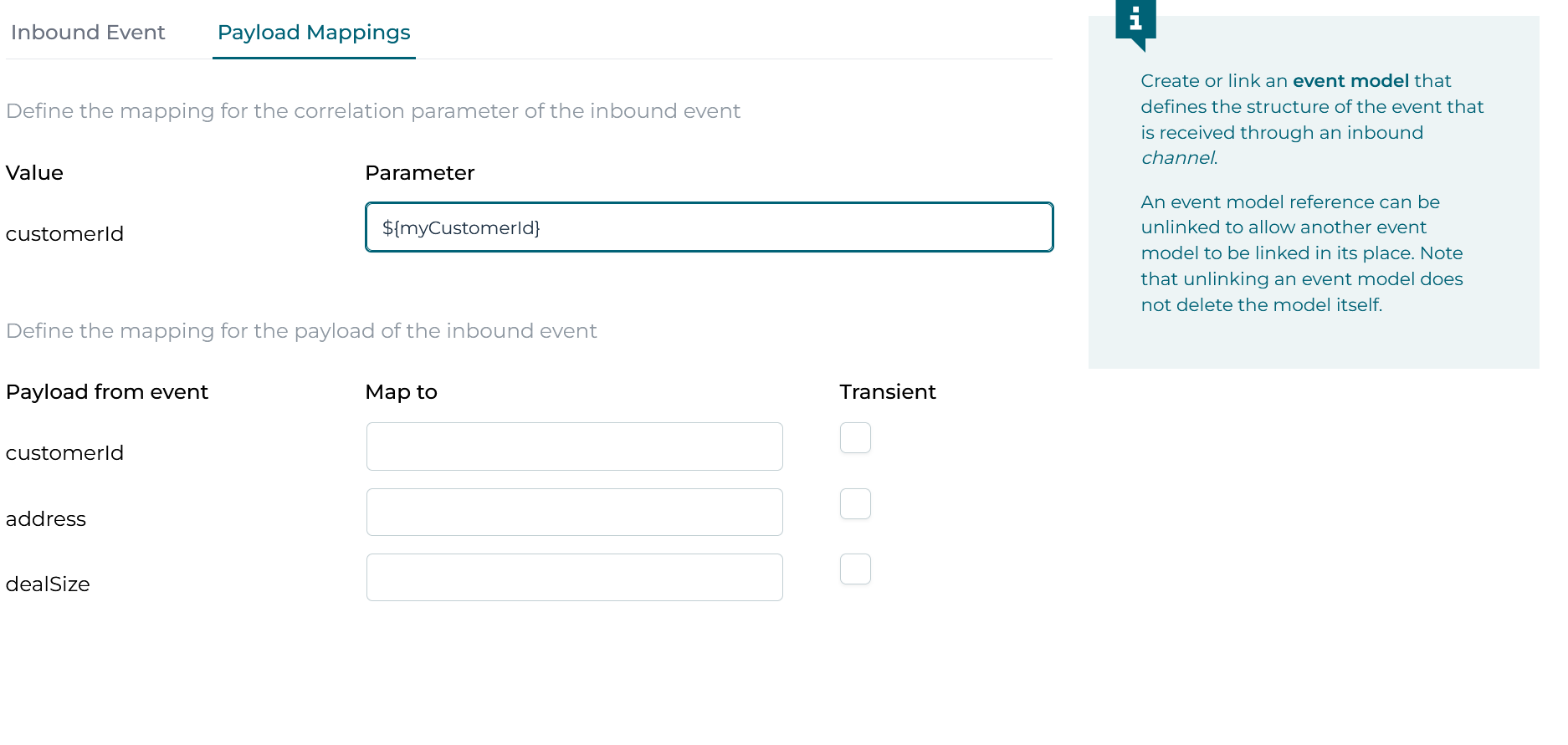 Customer correlation parameter