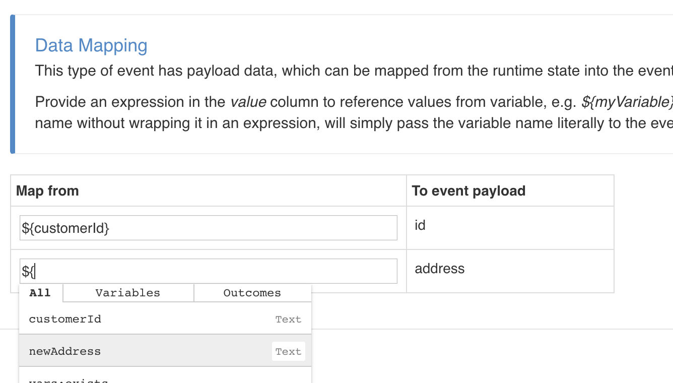 Outbound Event Mapping