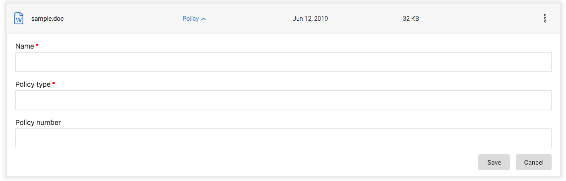 210K document upload edit content type