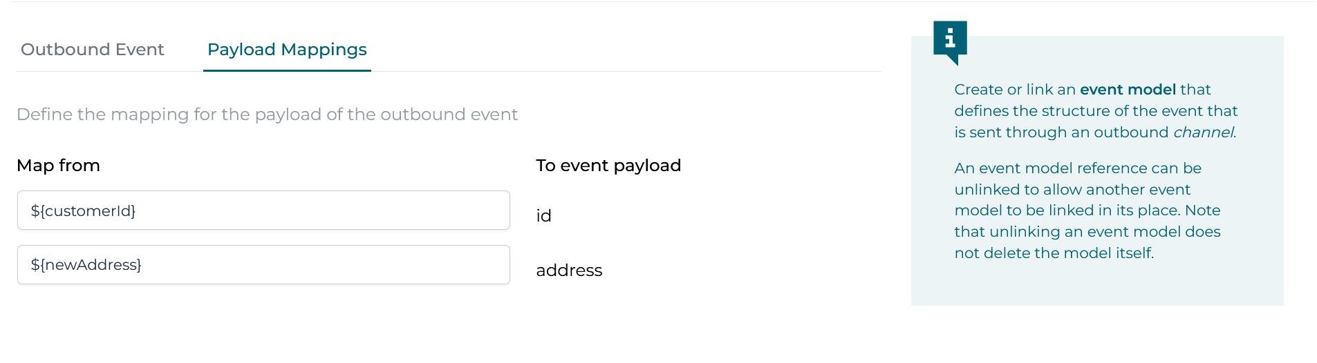 Outbound Event Mapping