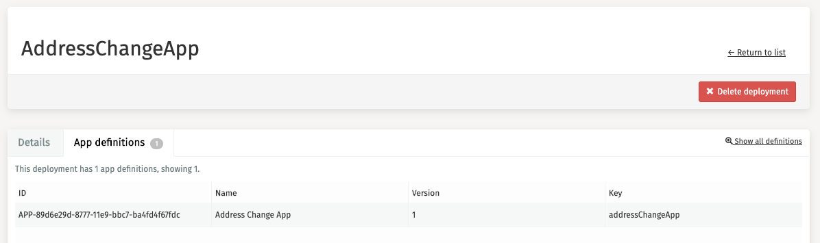 250E app definitions