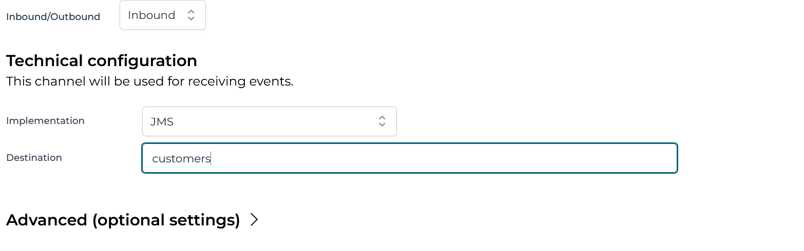 Example Inbound Channel Model Pipeline