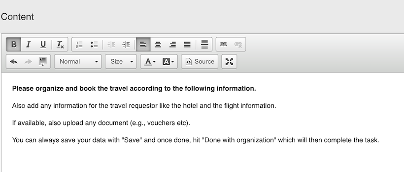34 content organization task