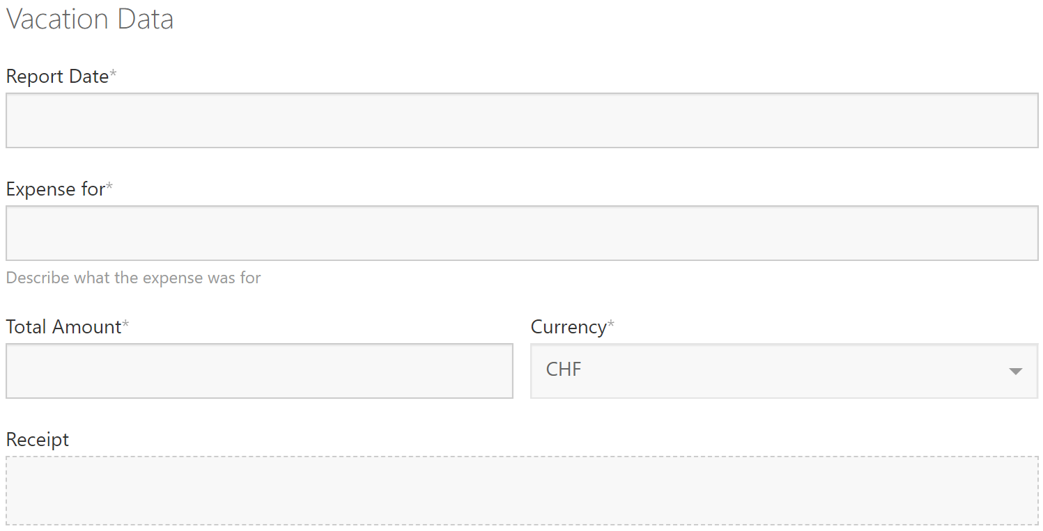 Subform component rendered