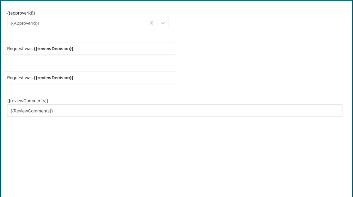 57A approval overview subform