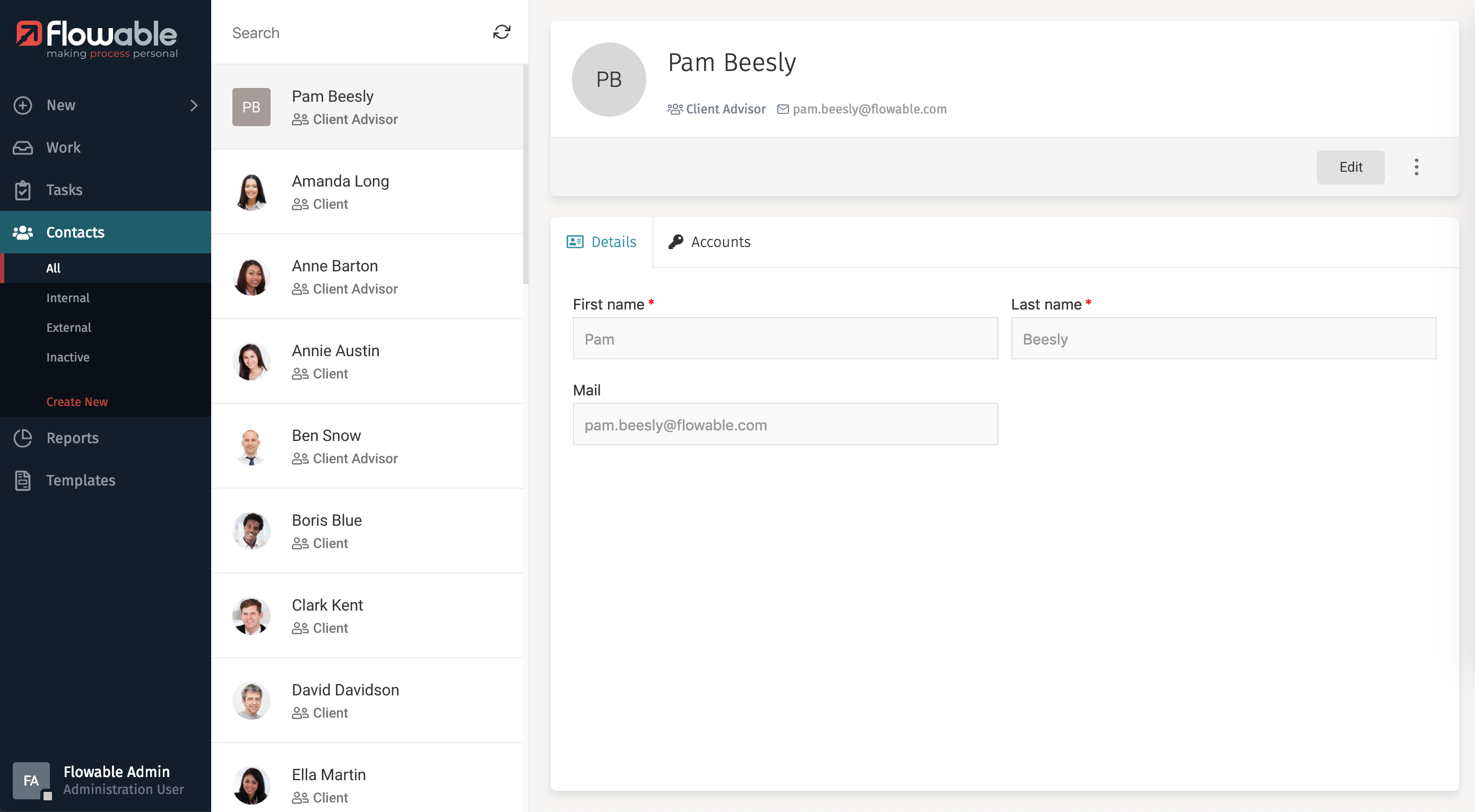 61 contacts created new details