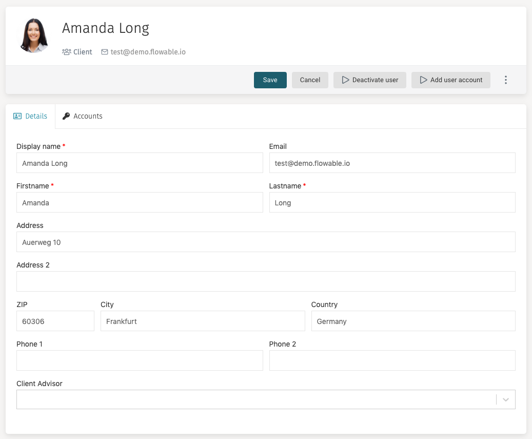 61 contacts details edit