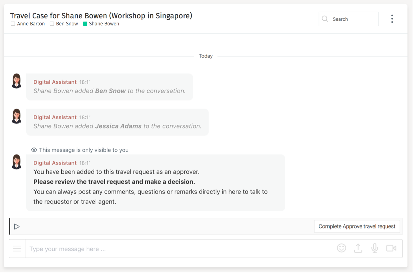 68 approver joining conversation