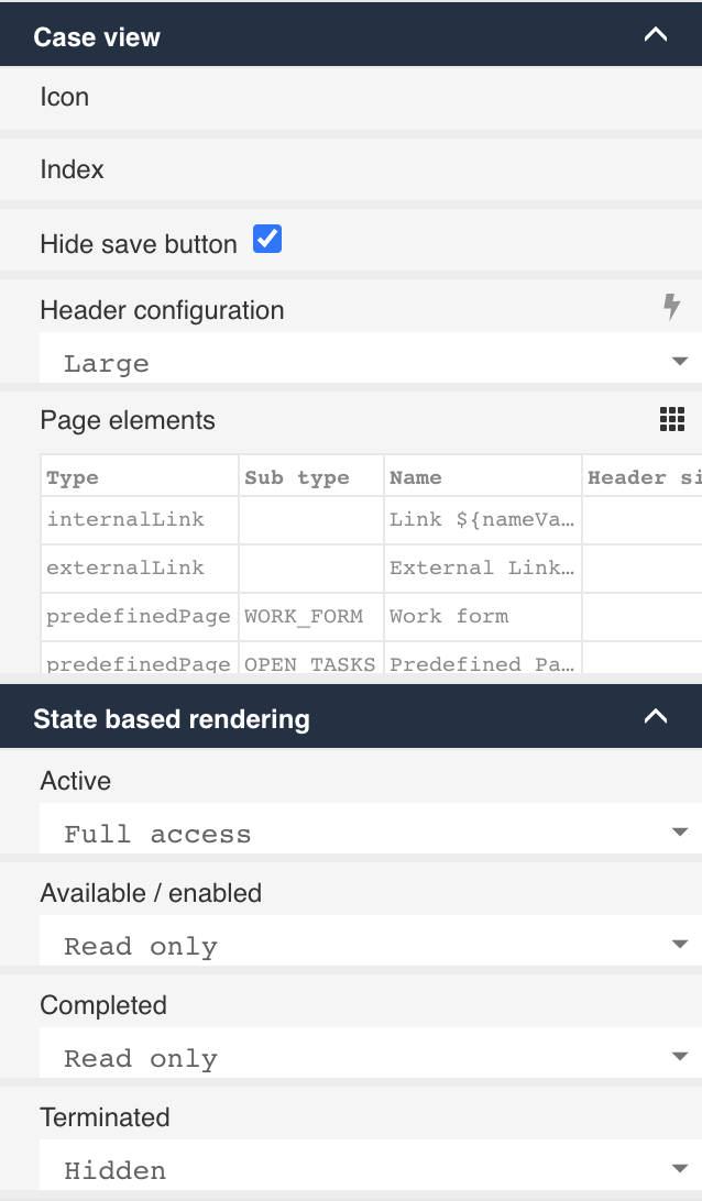 850 design page elements property