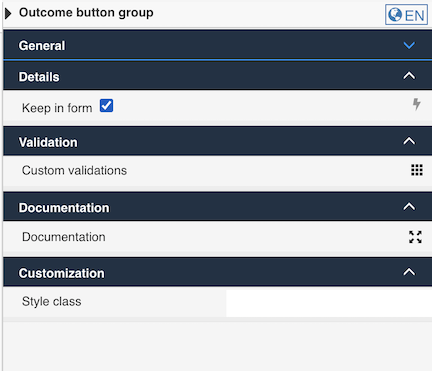 Form Outcomes Keep in Form