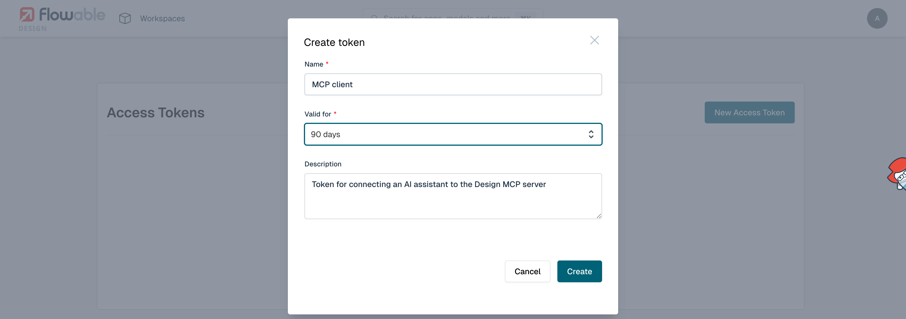 Creating an access token