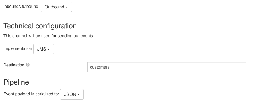 ActiveMQ Outbound Channel Model