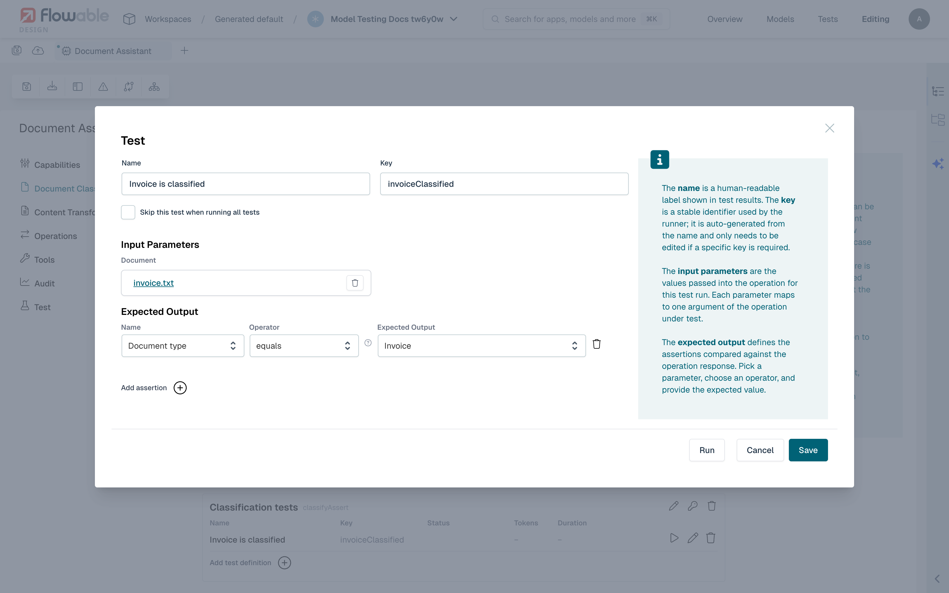 A document agent test with an uploaded document