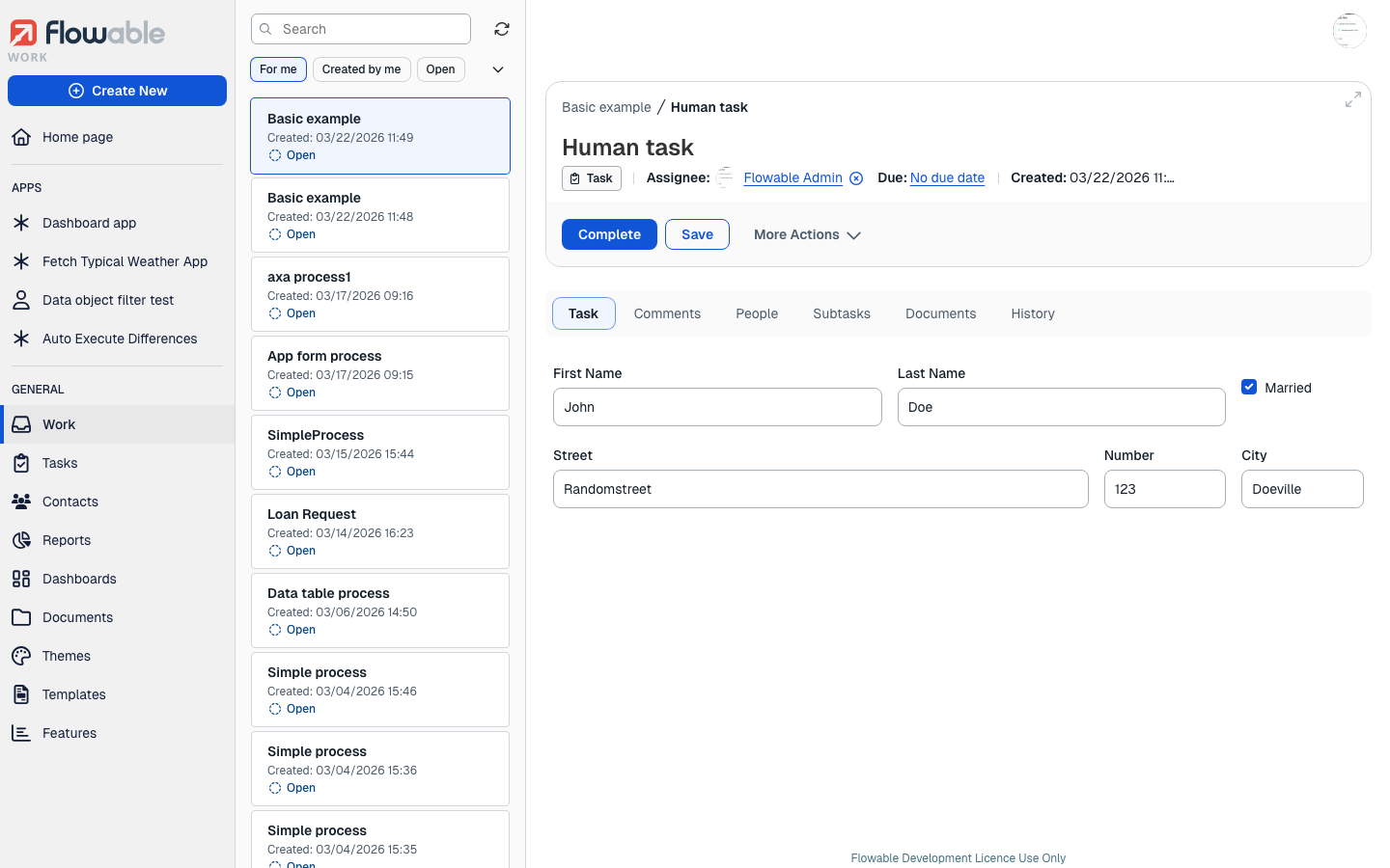 Init Variables Simple Example  Runtime
