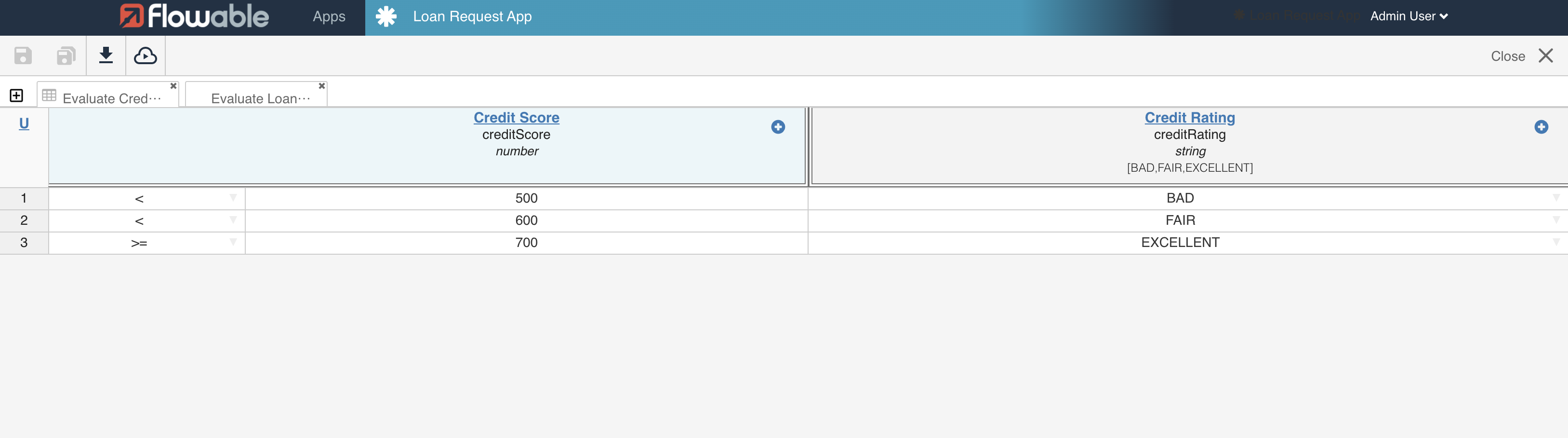 create new decision service decision