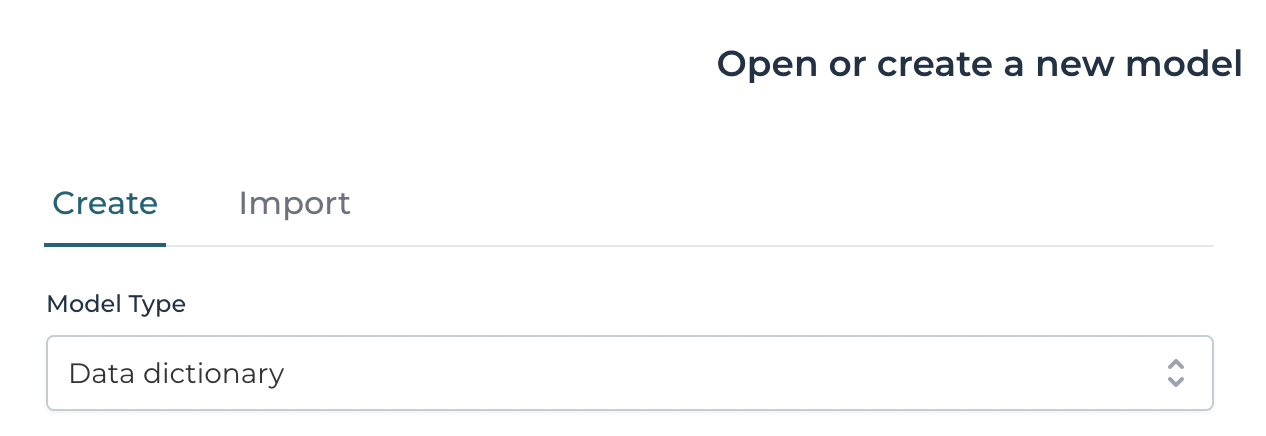Data Dictionary Create