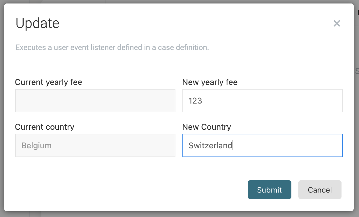 Data Object CMMN Example