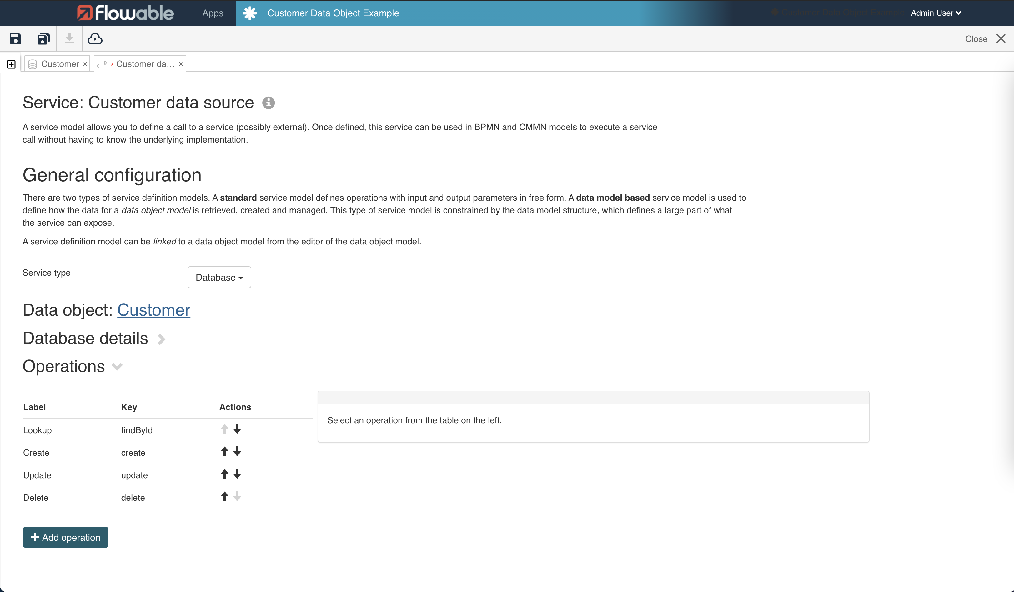 Data object new service model