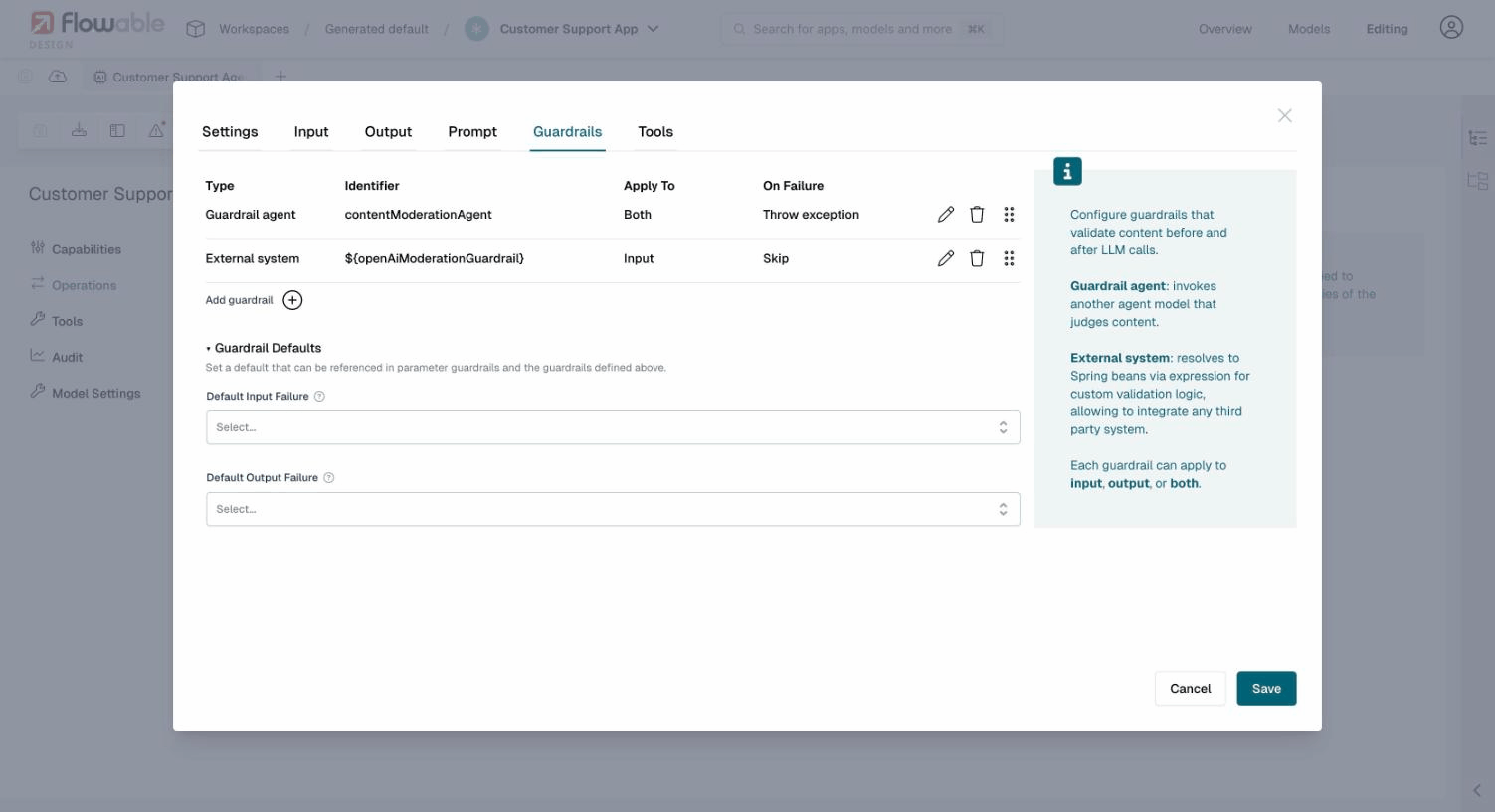 Guardrail Defaults configuration