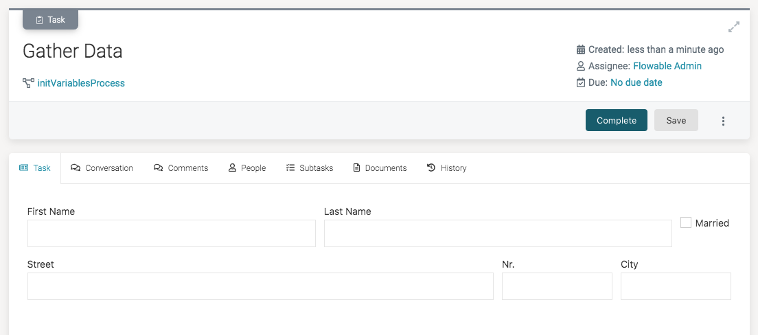 Init Variables Json Example Gather Data