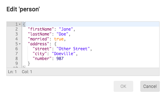 Init Variables Json Example Inspect Details