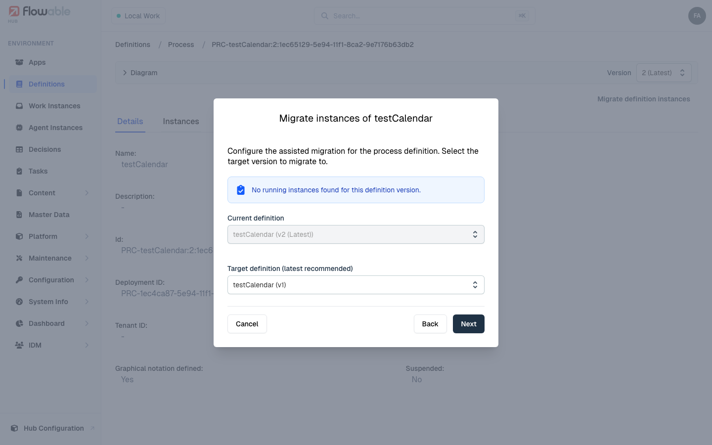 The assisted migration step
