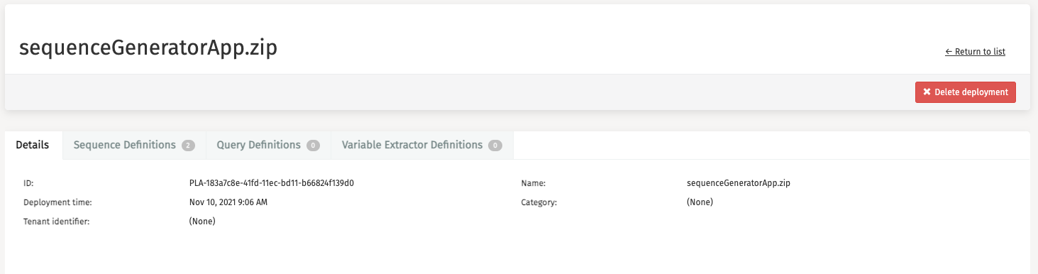 Platform Deployment Details