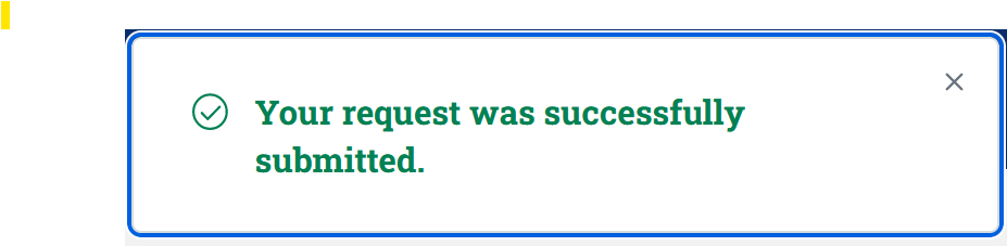 issue response popup