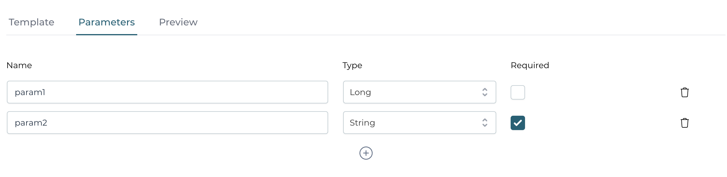 Query model parameters