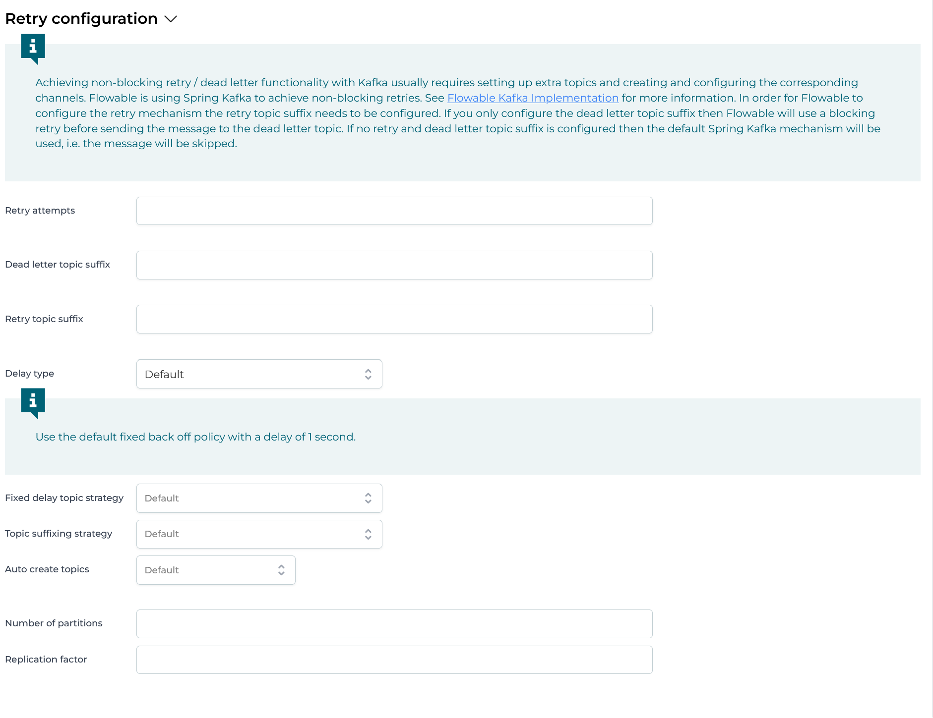 Kafka Inbound Channel Retry Configuration UI