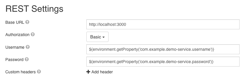 Rest Service Definition Basic Authorization